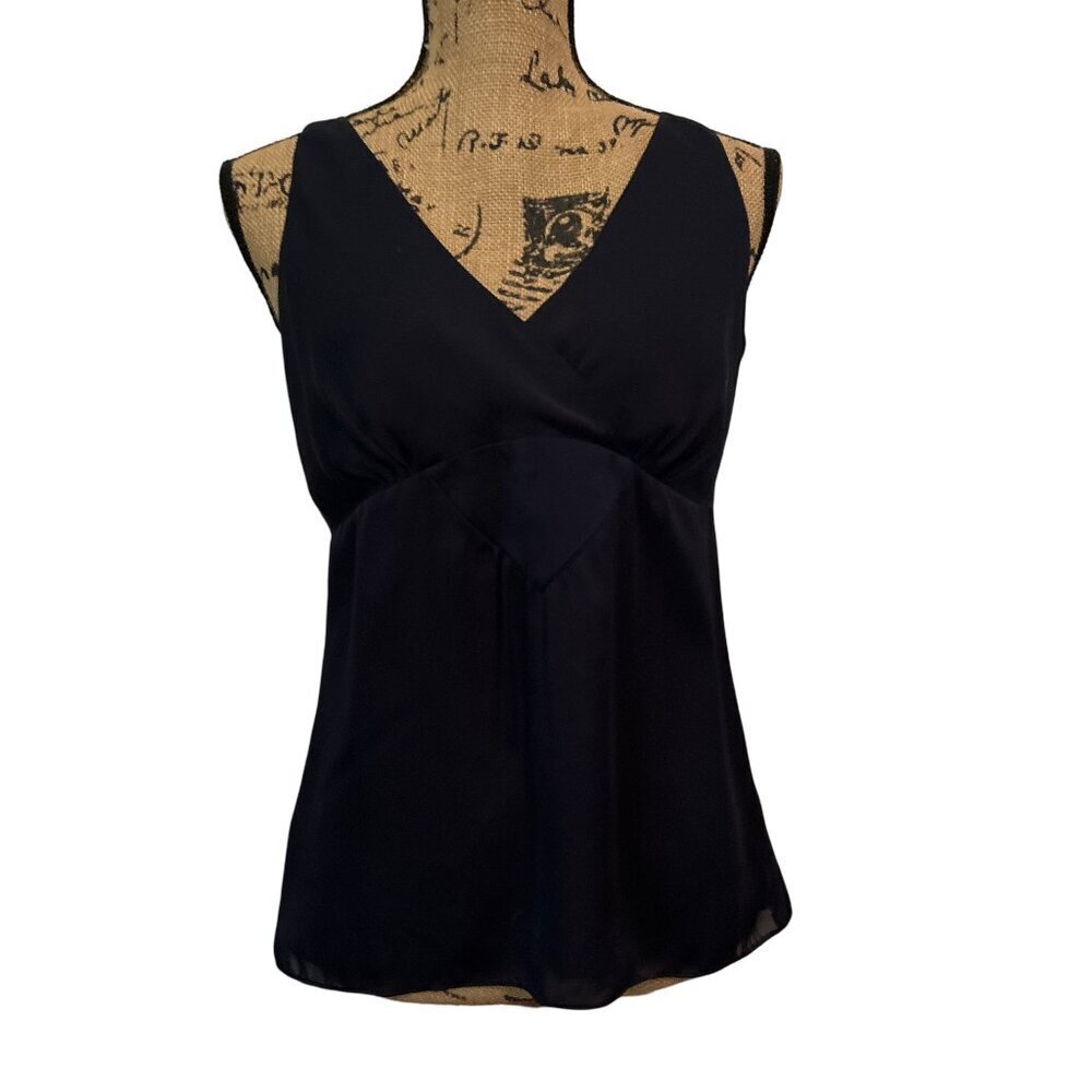 Ann Taylor Loft Womens Sleeveless Side Zip Blouse Top Size 4/ Medium